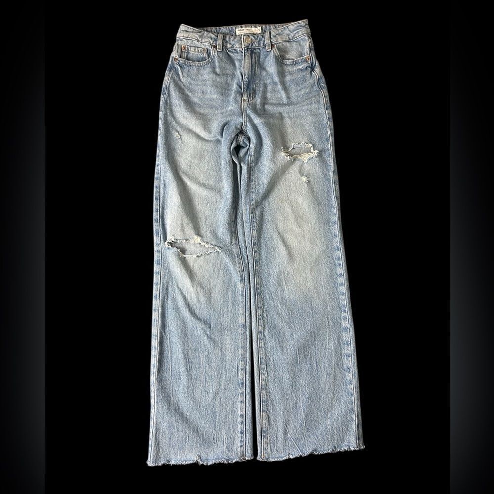 Womens Garage Denim Jambe large wide leg Size 3 pants